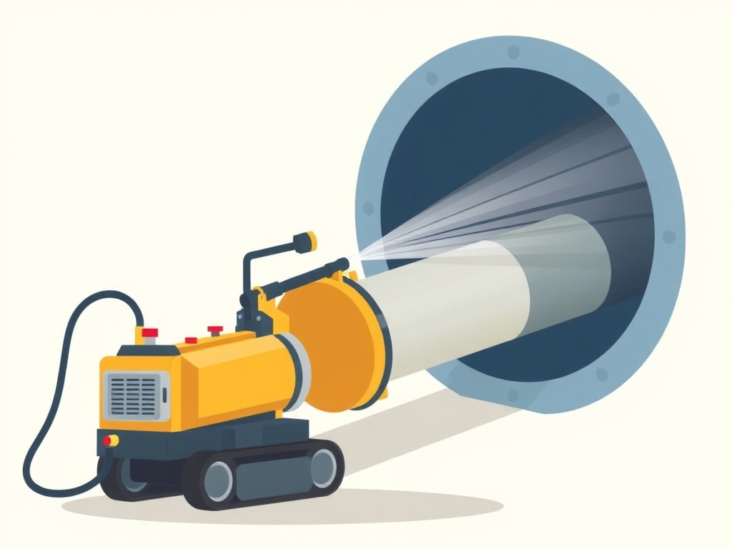 Hydrocurage haute pression d'une canalisation à Lagnieu