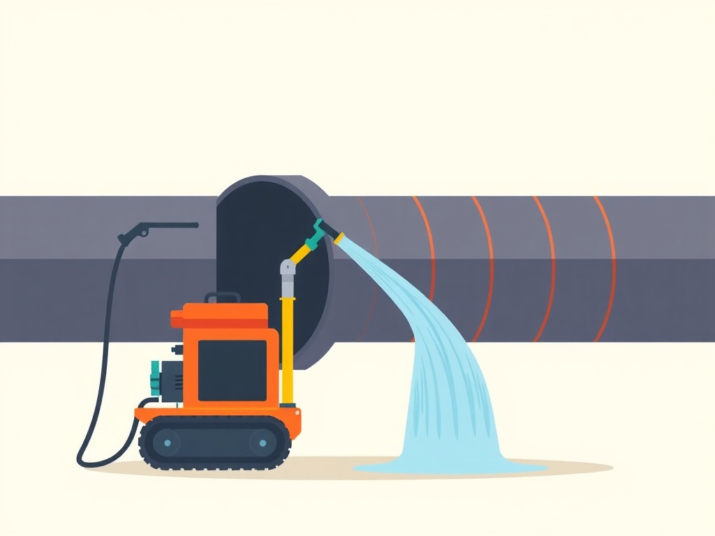 Nettoyage d'une canalisation bouchée à La Francheville